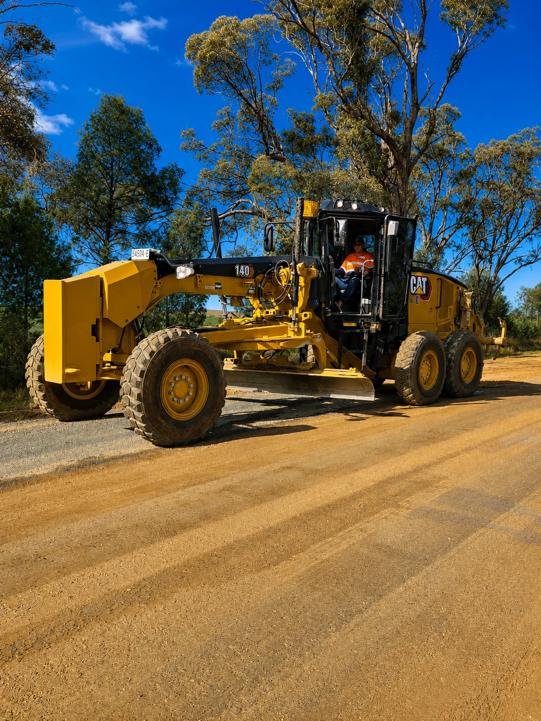 Civil works and materials delivery on a regional road project